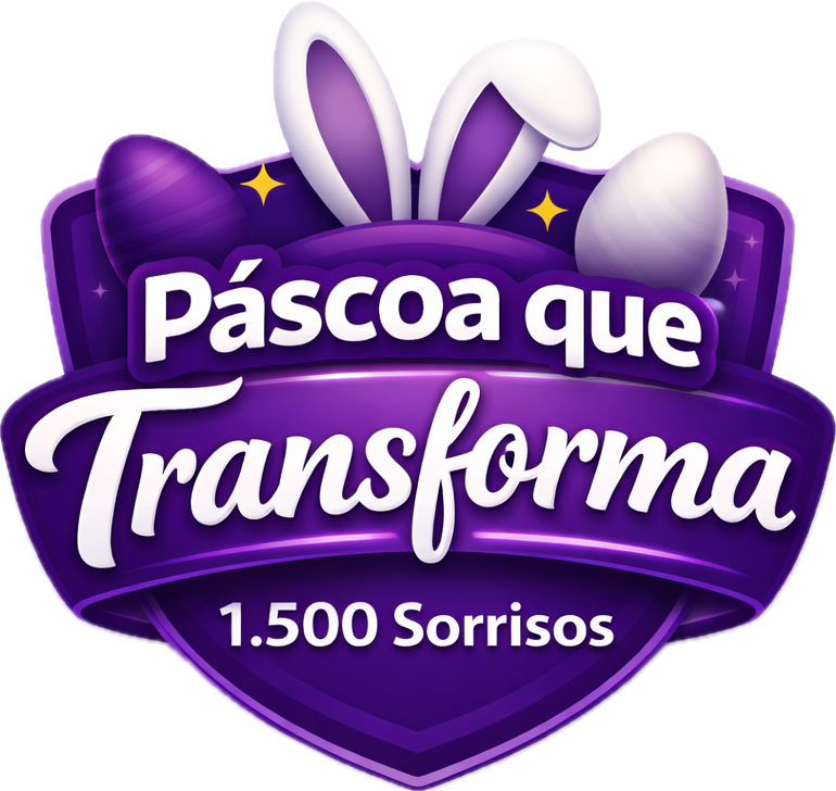Logo da campanha Páscoa que Transforma